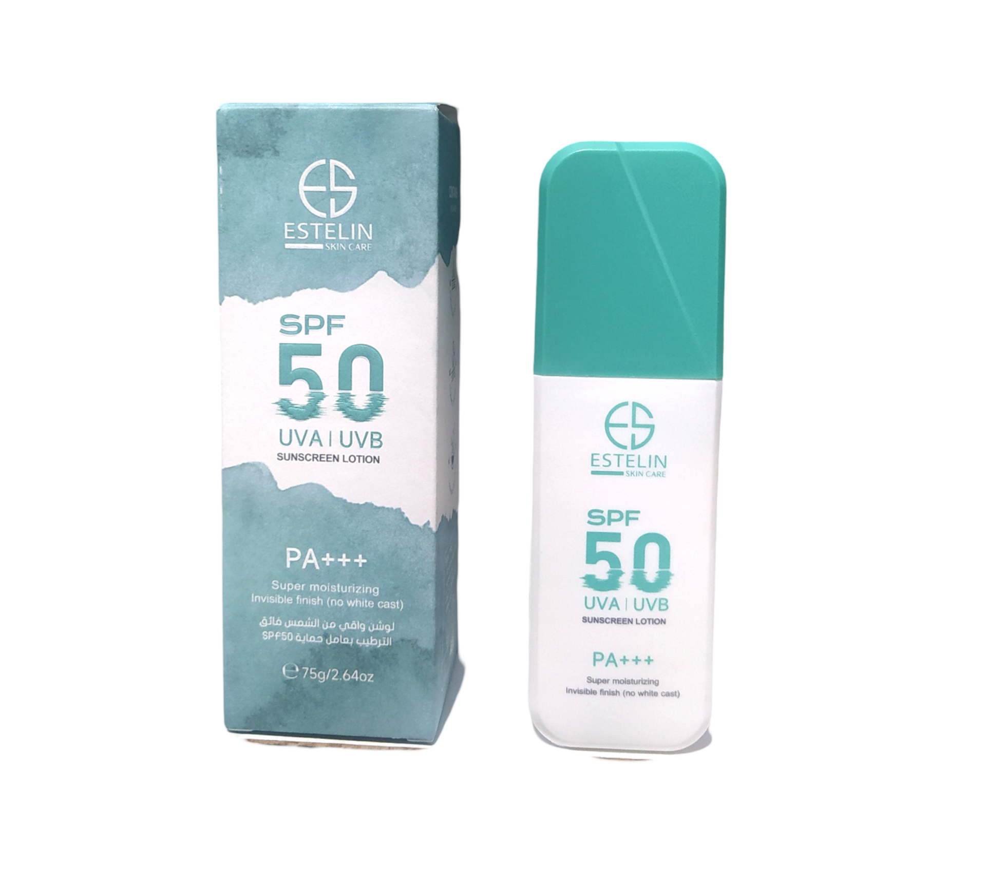 لوسیون ضد آفتاب مرطوب‌کننده قوی استلین باSPF50 حجم۷۵ گرم اورجینالESTELIN