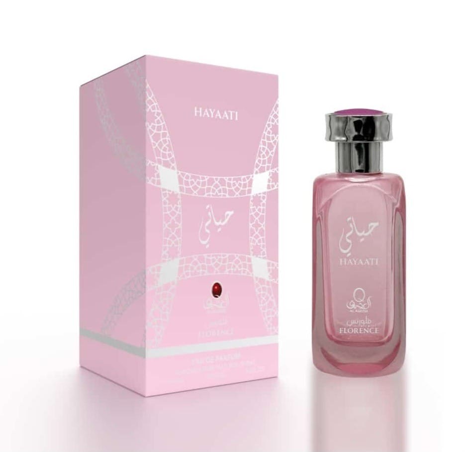 عطر ادکلن (ادوپرفیوم)حیاتی صورتی زنانه صد میل اماراتی شرکت العقیق
