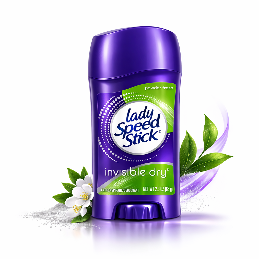 دئودورانت(مام) لیدی اسپید استیکlady speed stick مدل اینویزبل درای invisible dry آمریکایی فاقد آلومنیوم