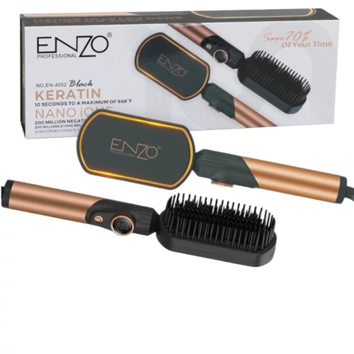 برس حرارتی انزو  رنگ‌بندی رندومEN-4002 پروفشنال ENZO professional AC110_240v 50/60 Hz 65w