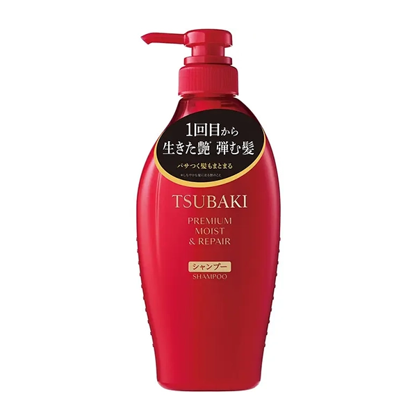 شامپو ترمیم و آبرسان تسوباکی پرمیوم شیسیدو اورجینالShiseido Premium Moist