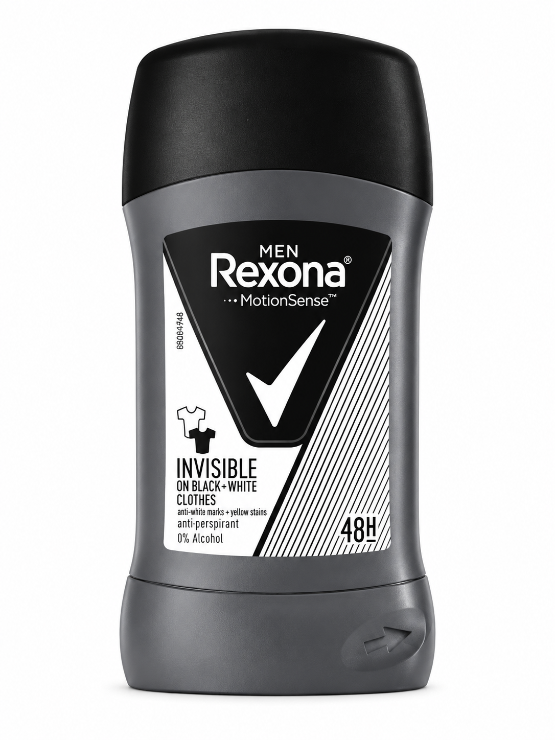 مام صابونی ضد تعریق مردانه رکسوناREXONA مدل INVISIBLE ON BLACK+WHITE CLOTHES حجم 40گرم
