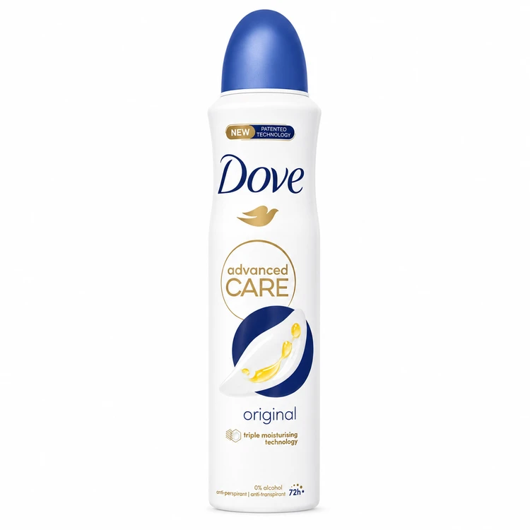 اسپری داو Dove اصل با ماندگاری 72ساعته بسیار خوشبو و ملایم ساخت کشور انگلیس مدل اورجینال