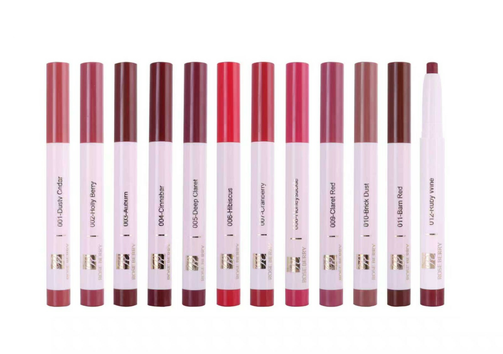 رژ رزبری اورجینال دوازده رنگ کاملا نرم و روان Rose berry