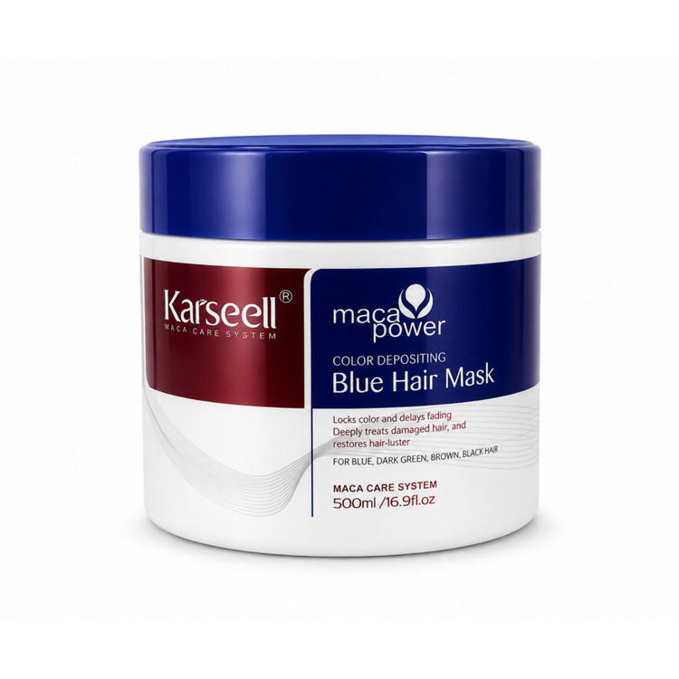 ماسک مو آبی کارسل Maca Power حجم ۵۰۰ میلیلیتر | Karseell Blue Hair Mask