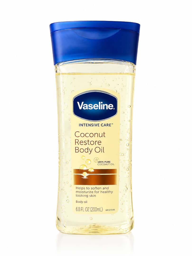 روغن بدن وازلین مدل Coconut Restore حاوی روغن نارگیل حجم ۲۰۰ میلی‌لیتر