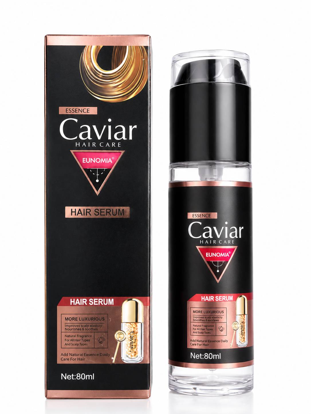 سرم مو خاویار Caviar Hair Care مدل Hair Serum حجم 80 میلی‌لیتر