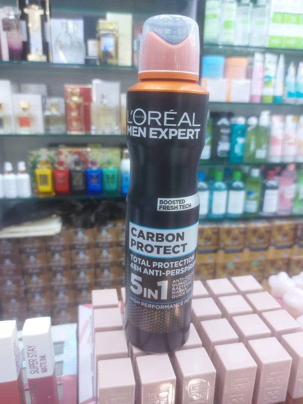 اسپری ضد تعریق مردانه لورآل من اکسپرت Carbon Protect مدل 5 در 1