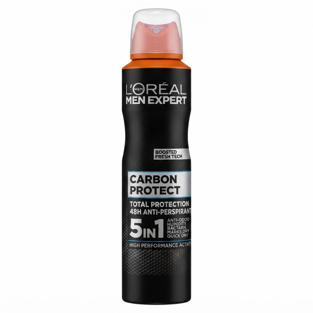 اسپری ضد تعریق مردانه لورآل من اکسپرت Carbon Protect مدل 5 در 1