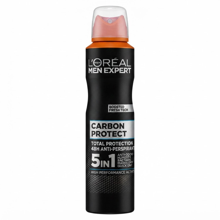 اسپری ضد تعریق مردانه لورآل من اکسپرت Carbon Protect مدل 5 در 1
