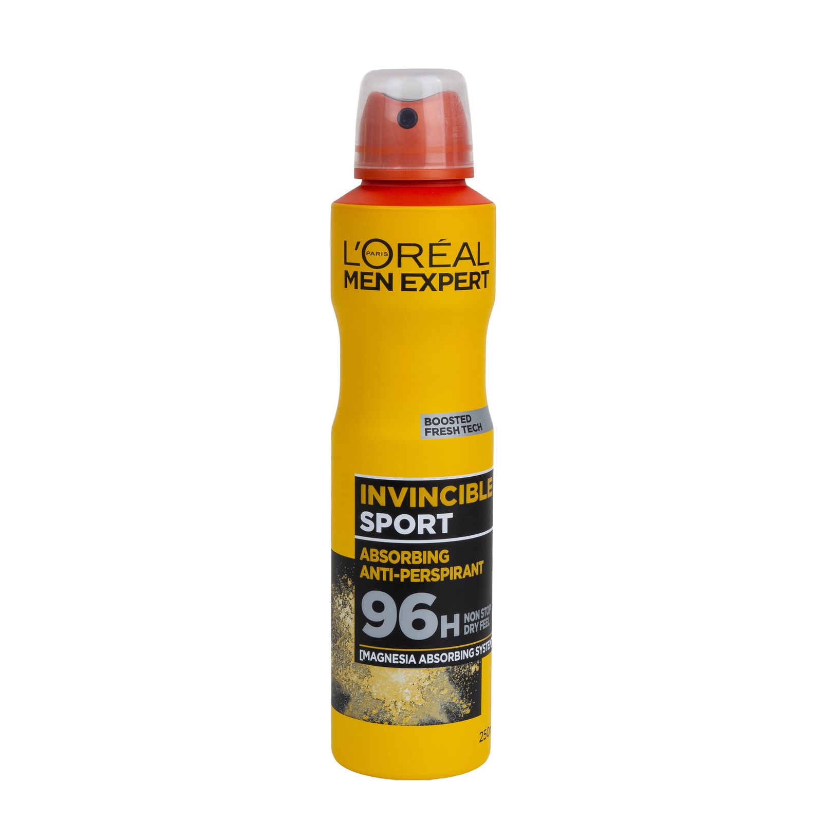 اسپری دئودورانت لورال Loreal مردانه زرد مدل Invincible Sport