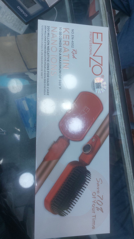 برس حرارتی انزو رنگبندی قرمز EN-4002 پروفشنال ENZO professional AC110_240v 50/60 Hz 65w