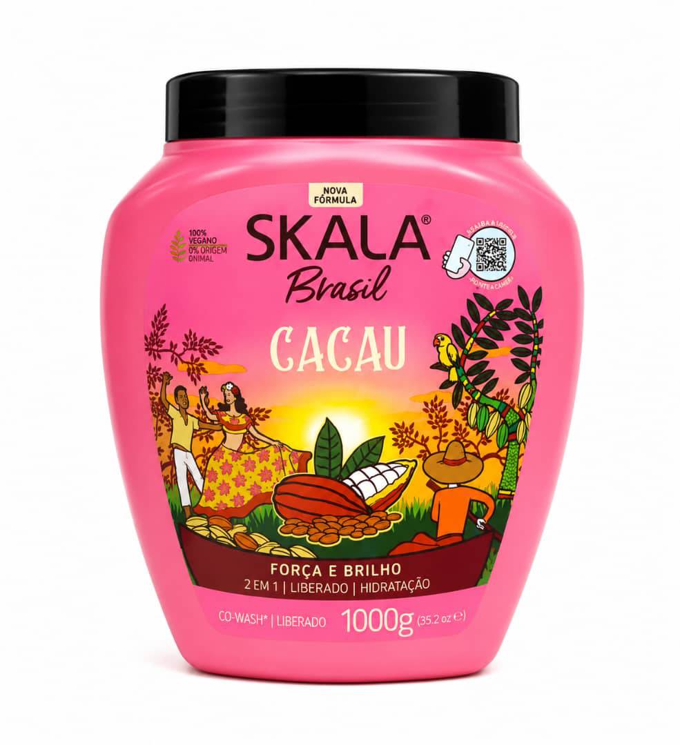 ماسک مو اسکالا Brasil Cacau کاکائو ۱۰۰۰ گرم | تقویت، آبرسانی و افزایش درخشندگی مو