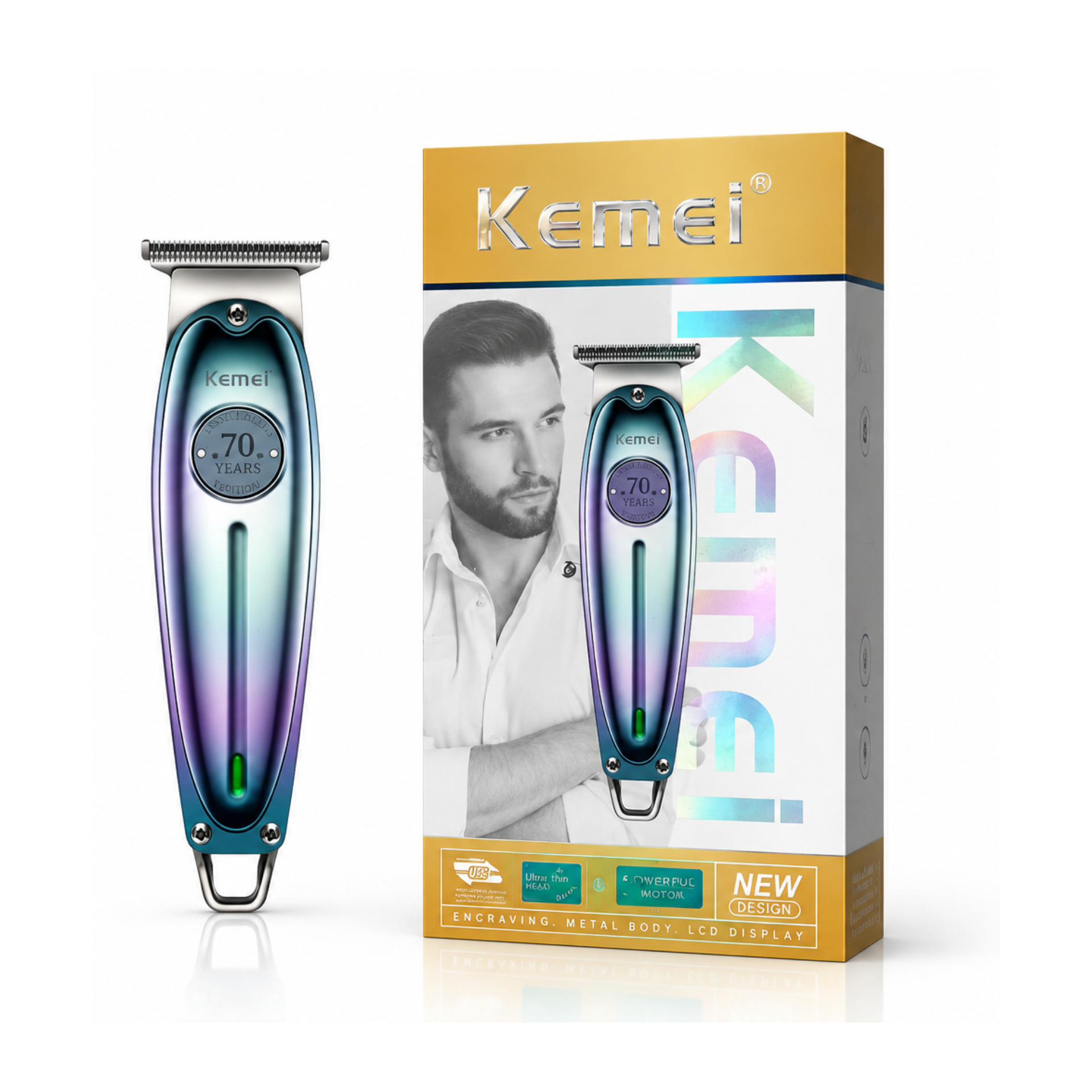 ماشین اصلاح موی سر و صورت کیمی Kemei KM-1949 | تریمر حرفه‌ای