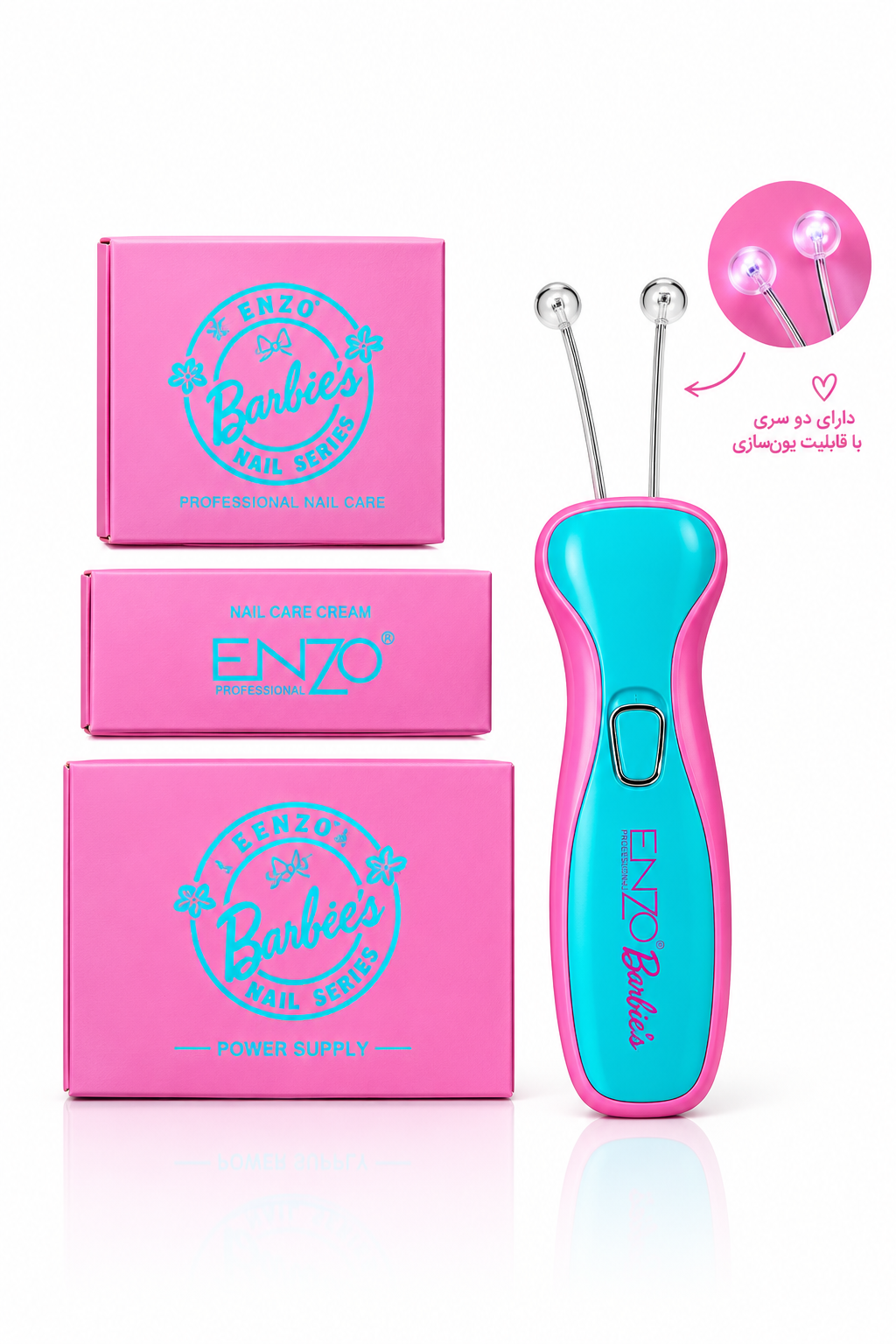 دستگاه بندانداز برقی انزو ENZO Professional مدل EN-6091 طرح Barbie | اورجینال