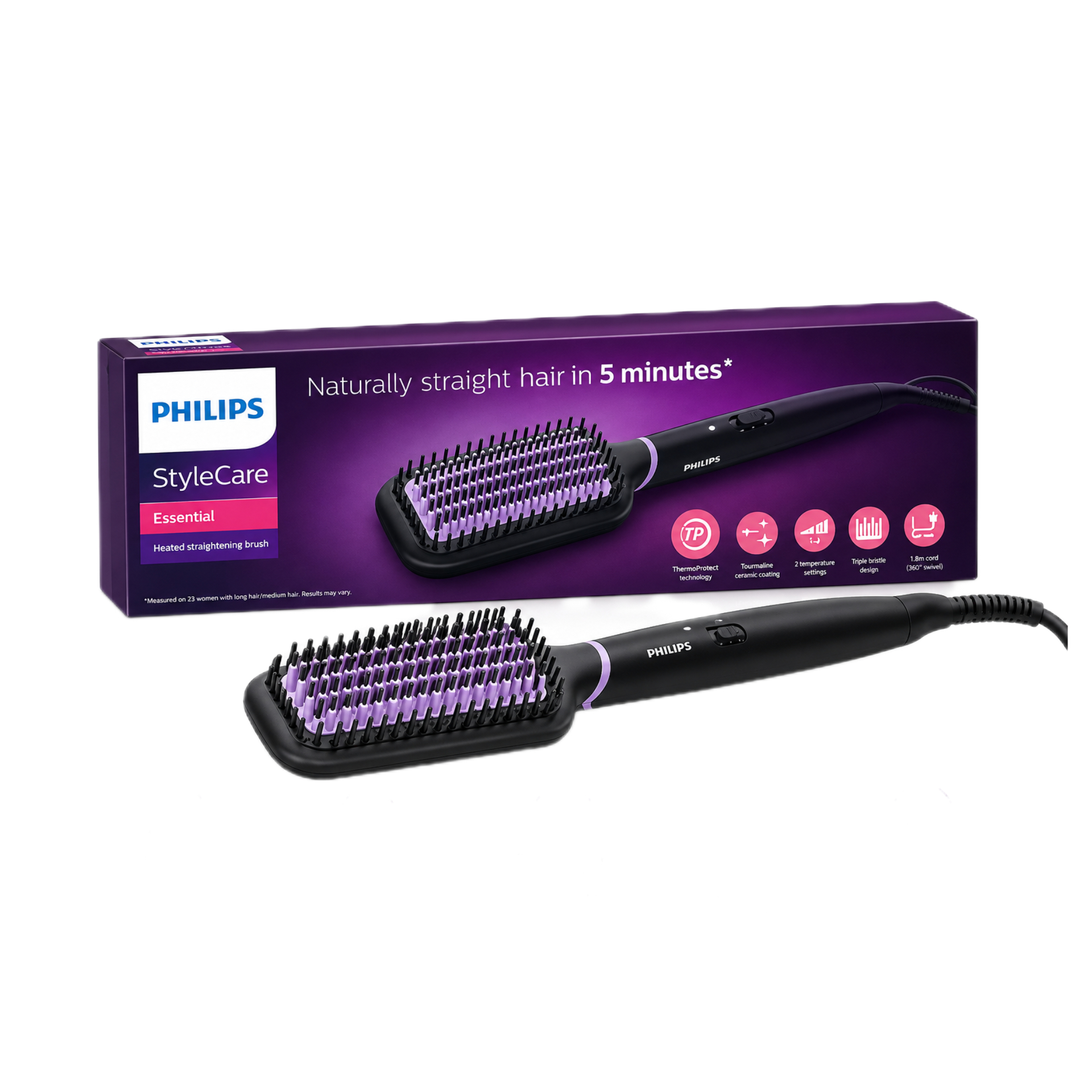 برس حرارتی صاف کننده مو فیلیپس Philips StyleCare Essential | مدل BHH880